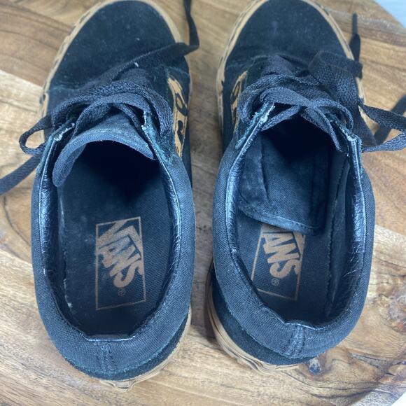 VANS Old Skool Platform Leopard Womens Animal Print Size 5.5 Platform Shoes - Picture 6 of 9